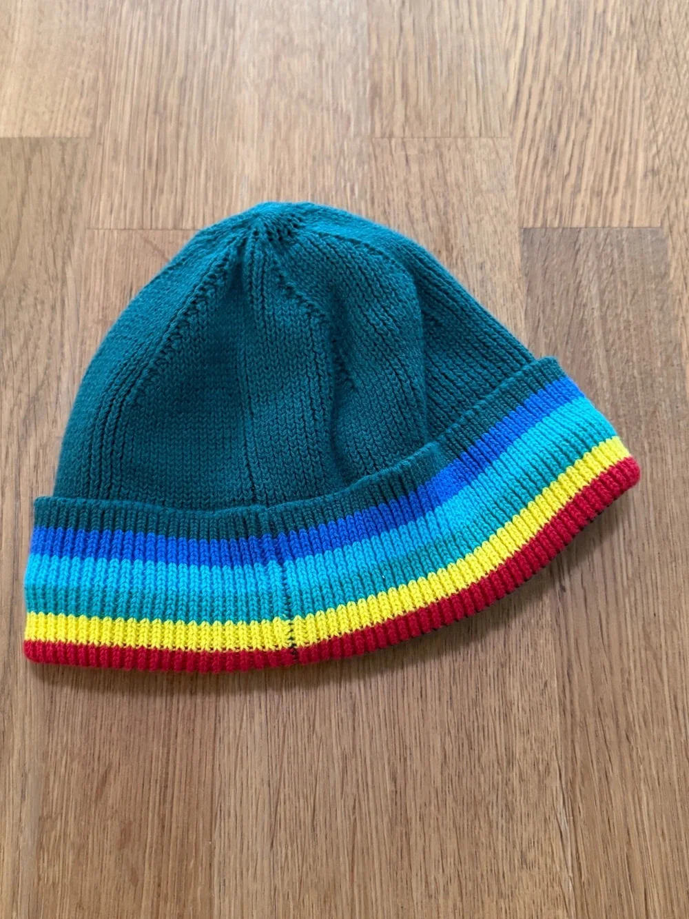 Primary Baby 6-12 MONTHS Green Knit Beanie Hat